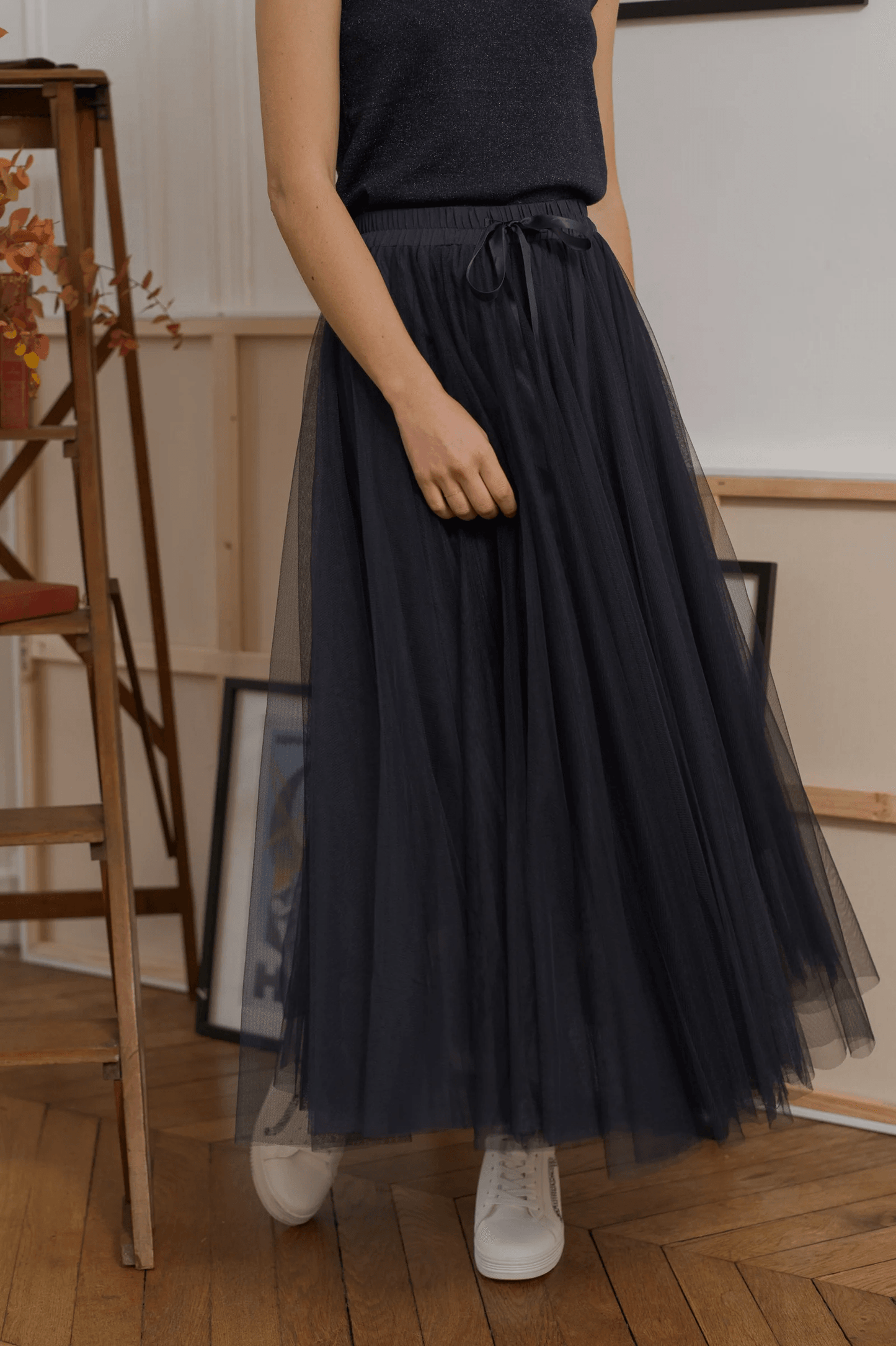 Carrie Tulle Skirt Navy