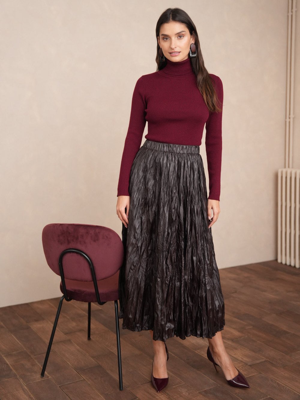 Laurel Faux Leather Skirt