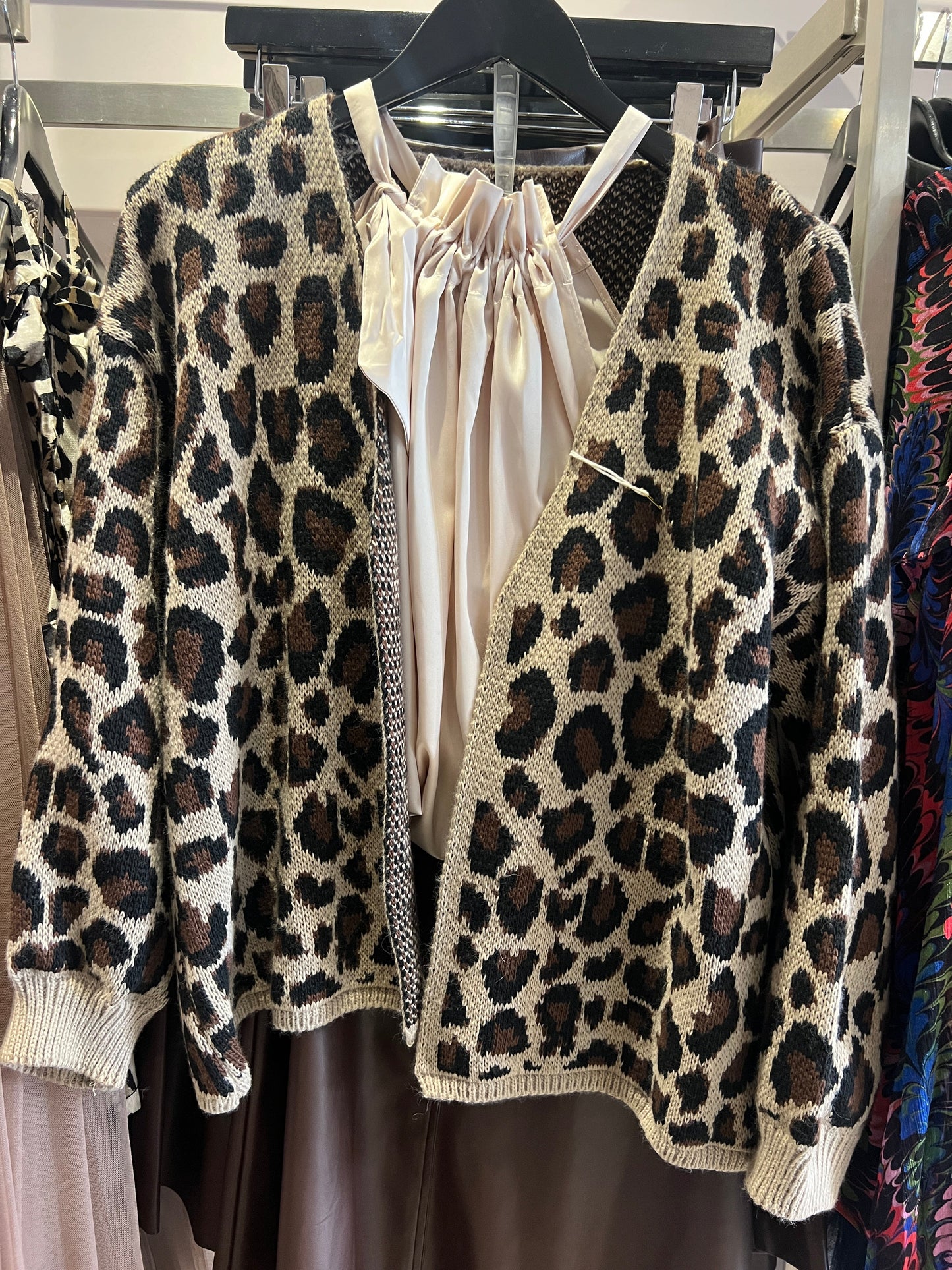 Margot Leopard Print Cardigan