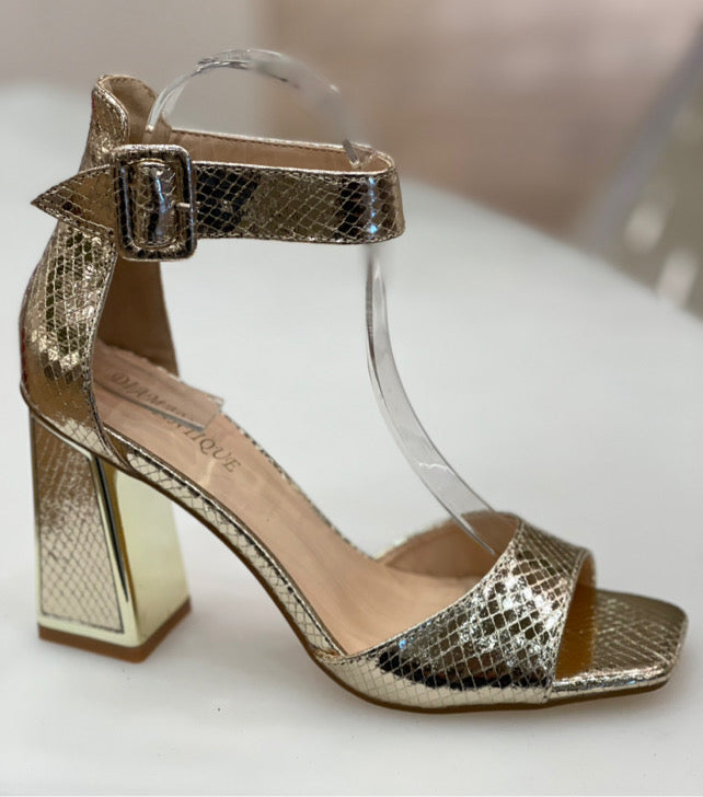 Melina Orange Shimmer Heel Sandals-36-Fi&Co Boutique