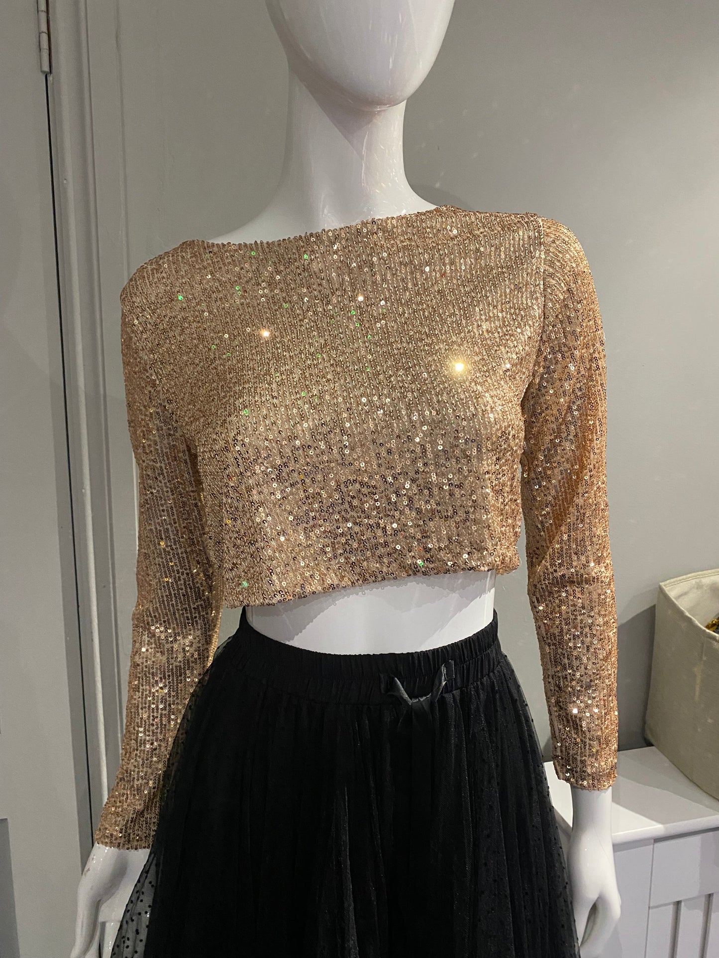 Quinn Sparkle Blush Top