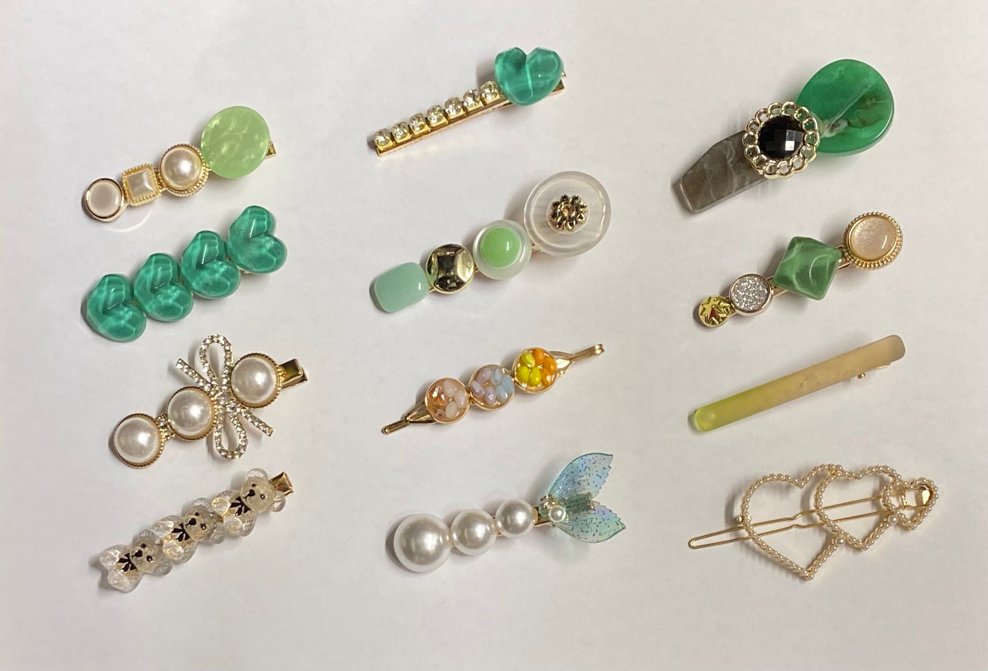 Selection of Hair Clips - Green-Fi&Co Boutique